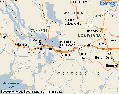 Where is Morgan City Beach, Louisiana? see area map & more