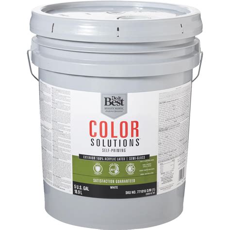 Do it Best Color Solutions 100% Acrylic Latex Self-Priming Semi-Gloss ...