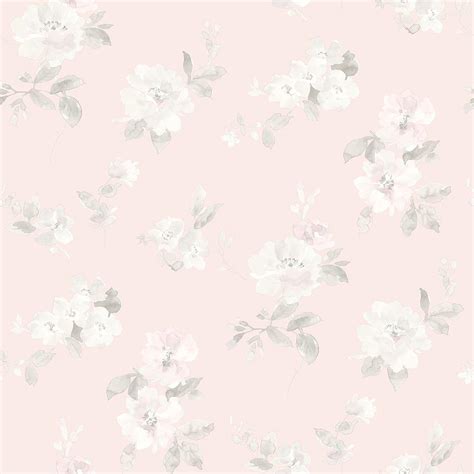 Chesapeake Captiva Light Pink Floral Toss Wallpaper-HAS54598 - The Home Depot