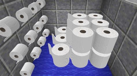 minecraft toilet paper rolls - YouTube