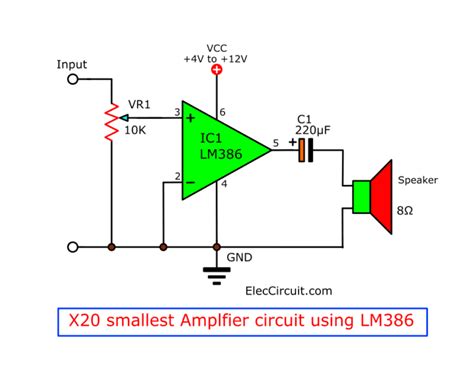 Audio Amplifier Circuit Diagram Using Lm741