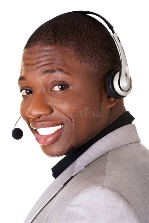 Support Phone Operator in Headset Stock Photo - Image of handsome, customer: 38940758