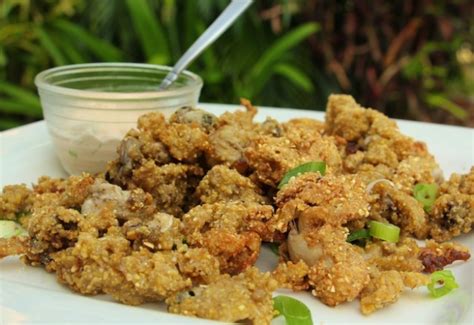 Cornmeal Fried Oysters with Spicy Remoulade - Suwannee Rose