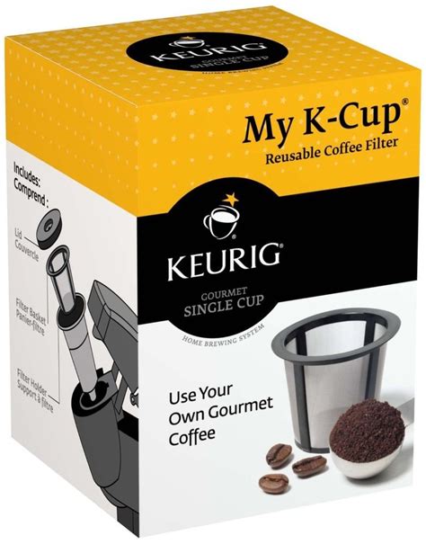 K Cup Reusable Coffee Filter Single Refillable For Keurig Brewers ...