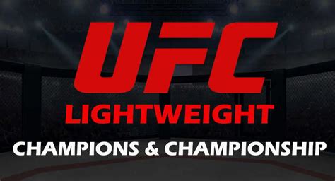 List of All UFC Lightweight Champions & Championship History