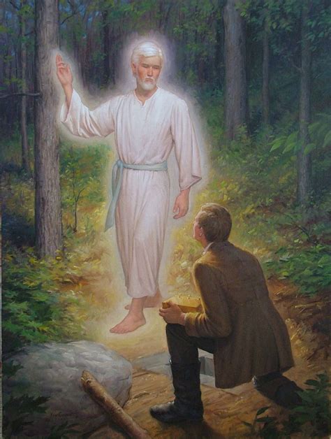 Moroni revealed to Joseph Smith the location of gold plates. This ancient record became the Book ...