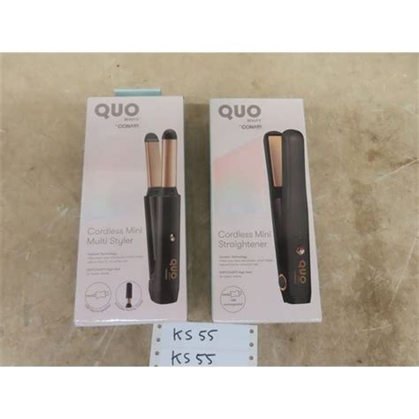 Quo Conair Cordless Mini Styler + Cordless Mini Straightener - New in Boxes