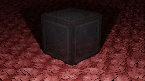 ArtStation - Minecraft netherite block