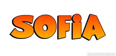 Sofia Logo | Free Name Design Tool from Flaming Text