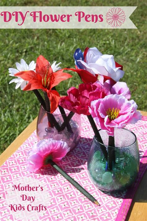 DIY Flower Pens and Painted Pots | Mother's Day Kids Crafts - For the Love of Food