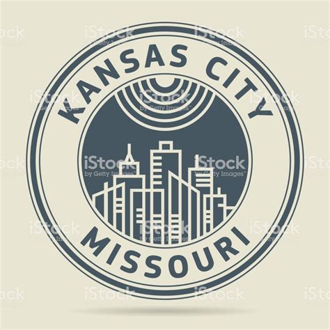 Stamp or label with text Kansas City, Missouri written inside, vector ...