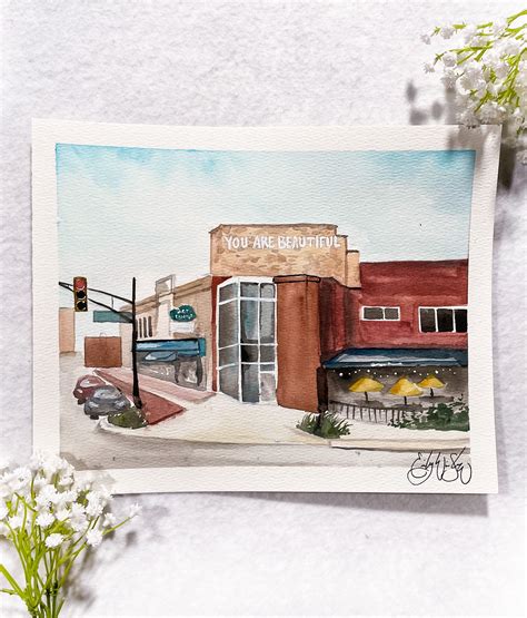 PRINT - Fountain Square Indianapolis – Watercolor With Emily