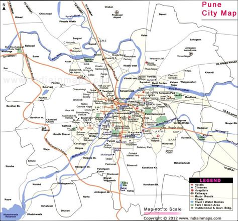 Map of Pune | Pune Map | Pune City Map