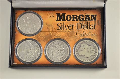 SILVER Coin Set The Morgan Silver Dollar Collection Historic US ...