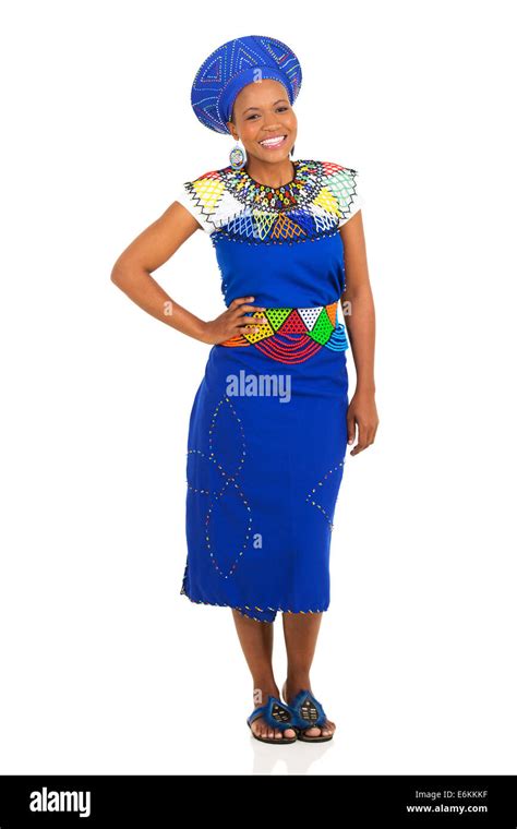 attractive south African girl wearing traditional clothes Stock Photo - Alamy