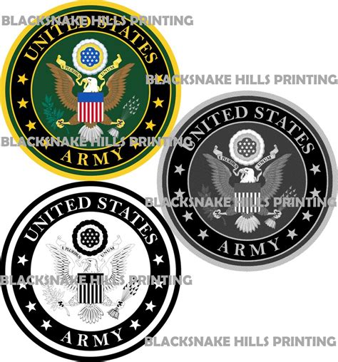 U.S. Army Emblem Vector Image Files multiple Formats Plus - Etsy