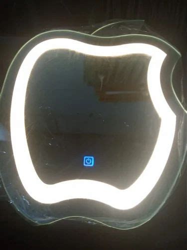 Glass Yellow Apple LED Mirror, Touch Sensor at best price in Hyderabad ...