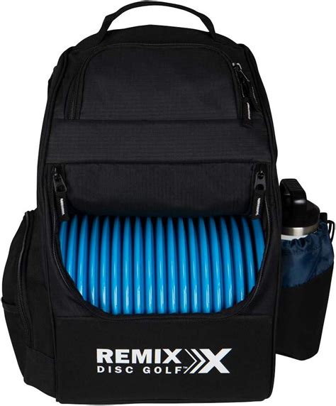 Remix Disc Golf Deluxe Backpack Disc Golf Bag - Black