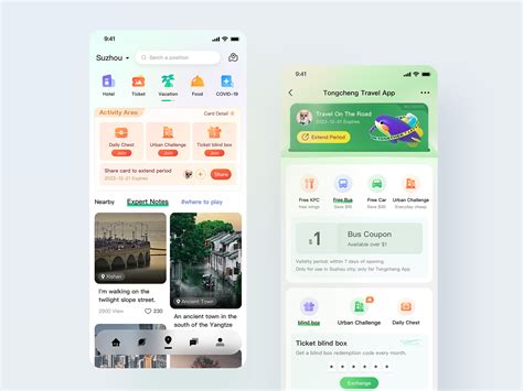 A local travel app by DAO UI Design Studio on Dribbble