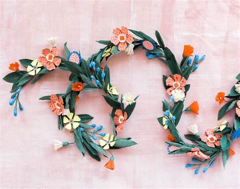 diy paper flower garland • craft • frankie magazine • australian ...