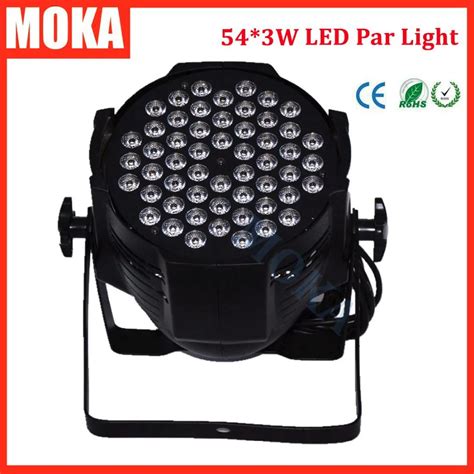 1 Pcs 54*3W LED par light dmx aluminium LED par can DMX 512 led par 64 ...