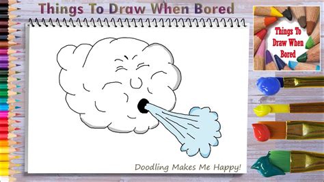 How To Draw The Wind Blowing ( How To Draw Windy Weather ) - How To ...