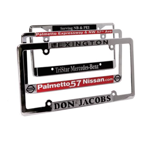 Metal Licence Plate Frames - Custom Licence Plate Frames - Dealership ...