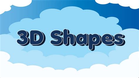 3D Shapes | Fun Shape Song for Kids | Jack Hartmann - YouTube