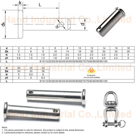 China Stainless Steel 304 316 Split Metric Clevis Pin - China Clevis Pins, Stainless Steel ...