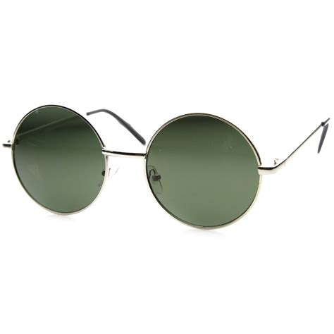 Designer Medium Round Metal Fashion Sunglasses - zeroUV