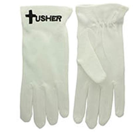 Usher & Service Gloves: White & Black Gloves