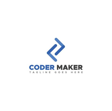 Coder Maker Minimalist Logo Template - TemplateMonster