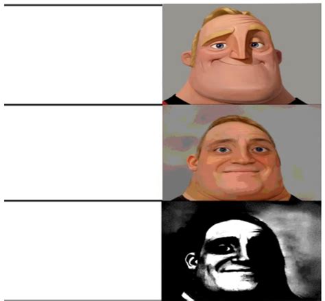 Mr Incredible Meme Uncanny Template