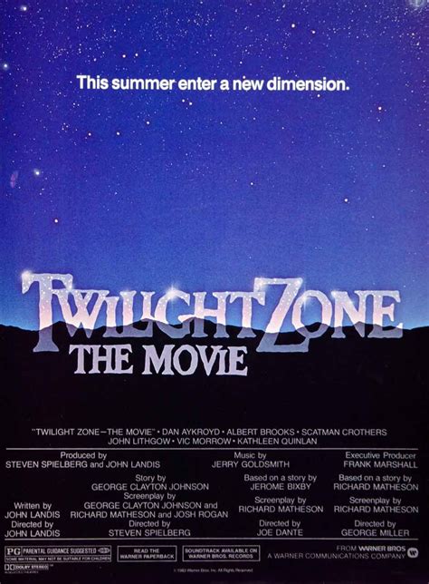 1983 Ad Twilight Zone, the Movie Horror Film Sci-Fi Steven Spielberg Rod YTM3 Best Horror Movies ...