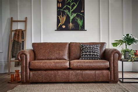 Light Brown Color Leather Sofa | Baci Living Room