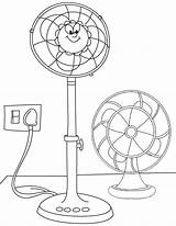 Original Clipart And Cartoon Fan Coloring Pages For Children  sketch template