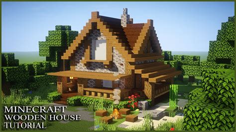 Minecraft: How to Build a Wooden House | Simple Survival House Tutorial - YouTube