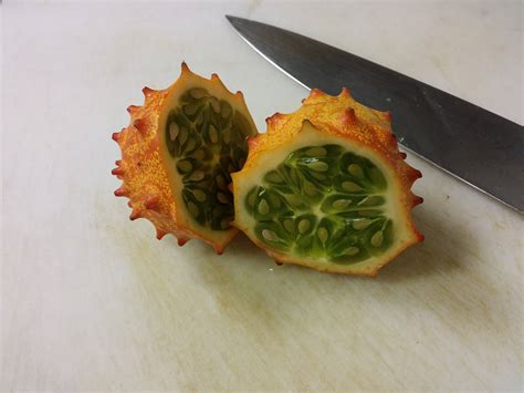 This horned Melon. : r/mildlyinteresting