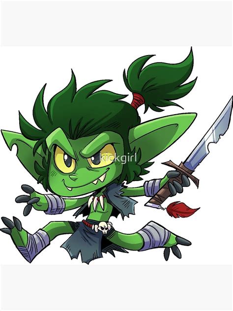 "Goblin Boy - Cute D&D Adventures" Canvas Print for Sale by kickgirl | Redbubble