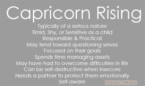 Capricorn | Capricorn, Capricorn rising, Capricorn ascendant