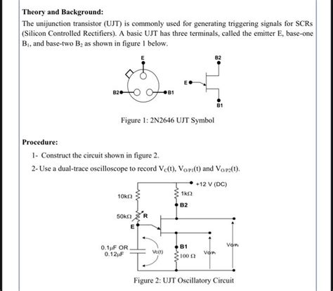 Solved Theory and Background: The unijunction transistor | Chegg.com