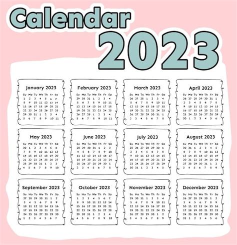 Premium Vector | 2023 calendar design vector. colorful 2023 calendar. happy new year 2023 ...