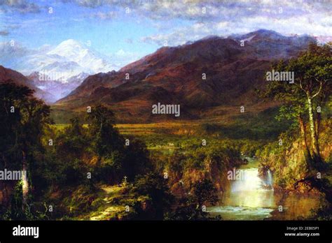 Heart of the Andes 1860 Stock Photo - Alamy