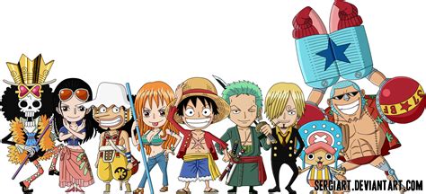 Chibi Straw Hat Pirates by SergiART on DeviantArt