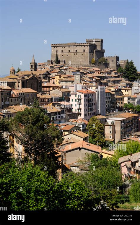 italy, lazio, soriano nel cimino, castello orsini castle Stock Photo - Alamy