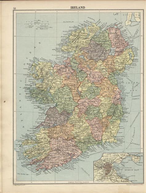 Old Ireland | Vintage world maps, Map, Ireland