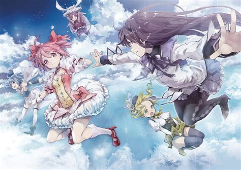 HD wallpaper: Anime, Puella Magi Madoka Magica, Homura Akemi, Kyubey (Puella Magi Madoka Magica ...