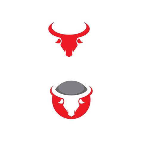 Bull Vector Icon Illustration Design Head Longhorn Mascot Vector, Head ...