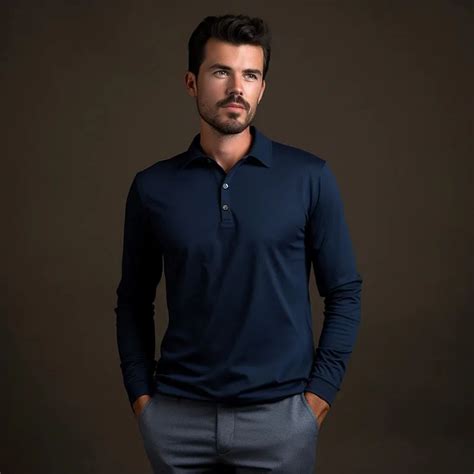 Blue Polo Shirt Long Sleeve: A Timeless Garment in Men's Fashion - Ninghow Apparel