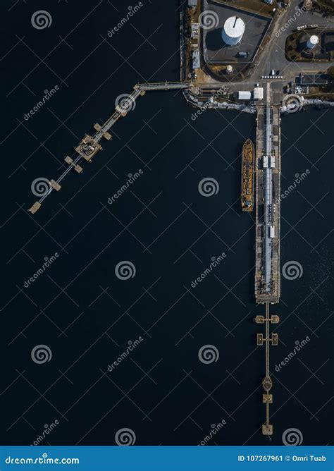 Drone View of a Ship in the Port Stock Image - Image of import, giants: 107267961